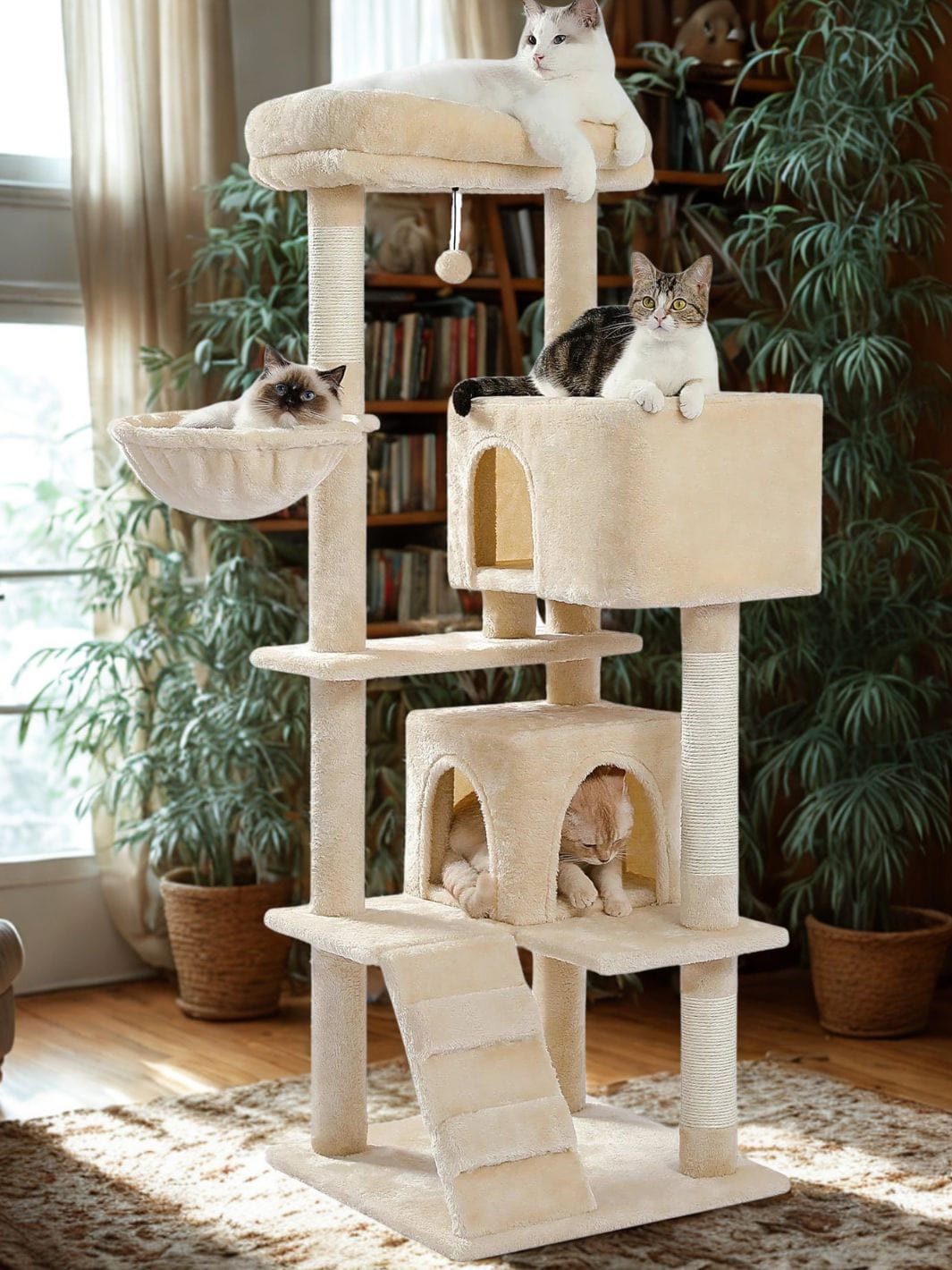 Beige Arbre a chat moyen<br>Medium & Chill