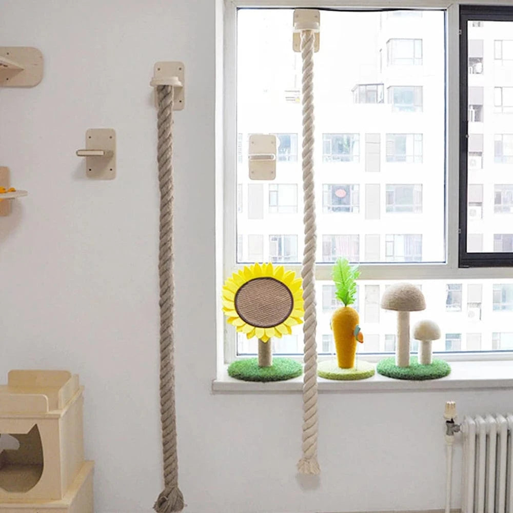 Arbre a chat mural<br>Corde a grimper