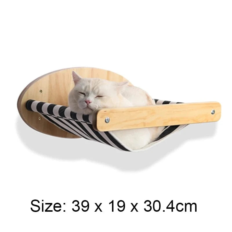 Bois Arbre a chat mural<br>Hamac