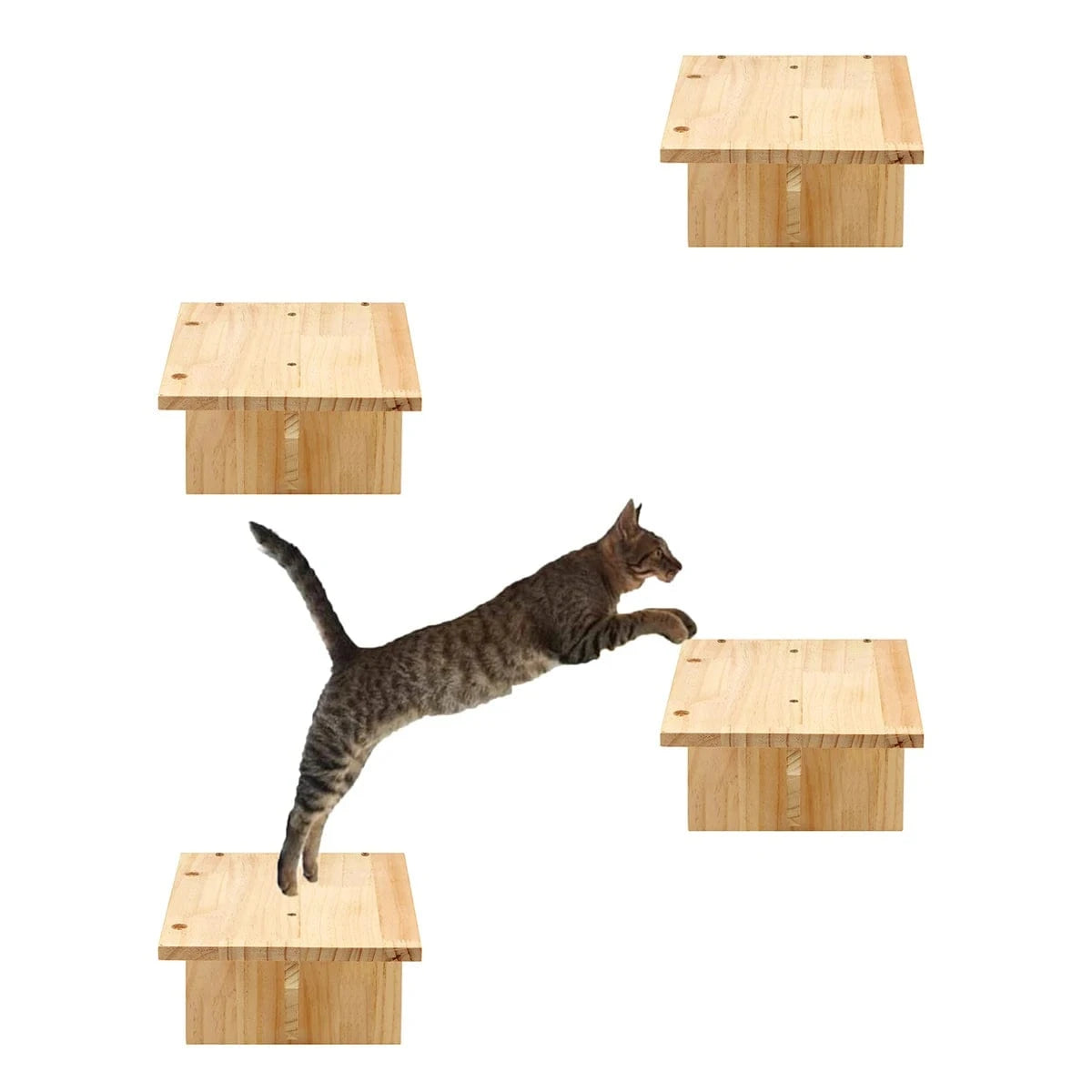 Bois Arbre a chat mural<br>Plateforme