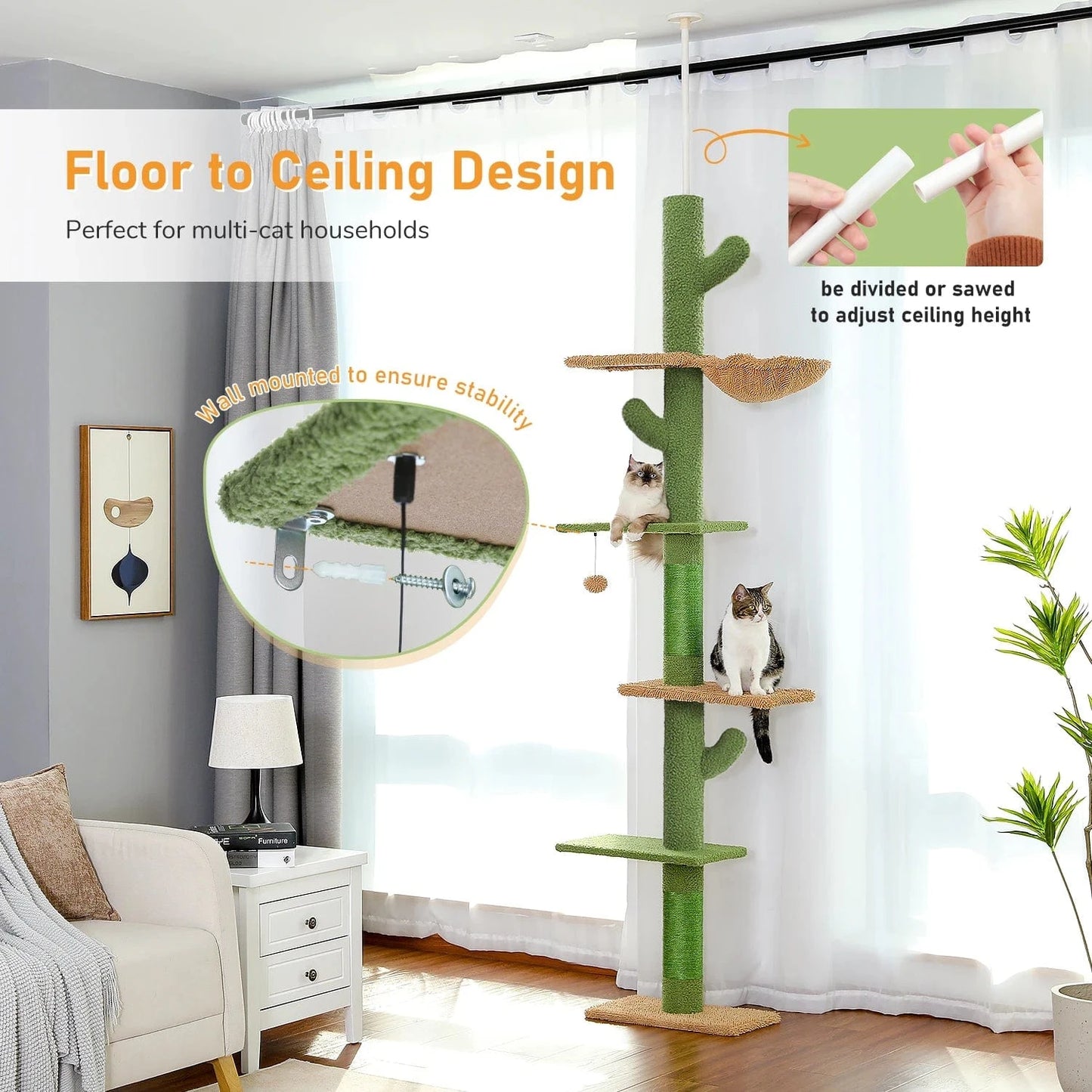 Arbre a chat plafond<br>Ligne Celeste