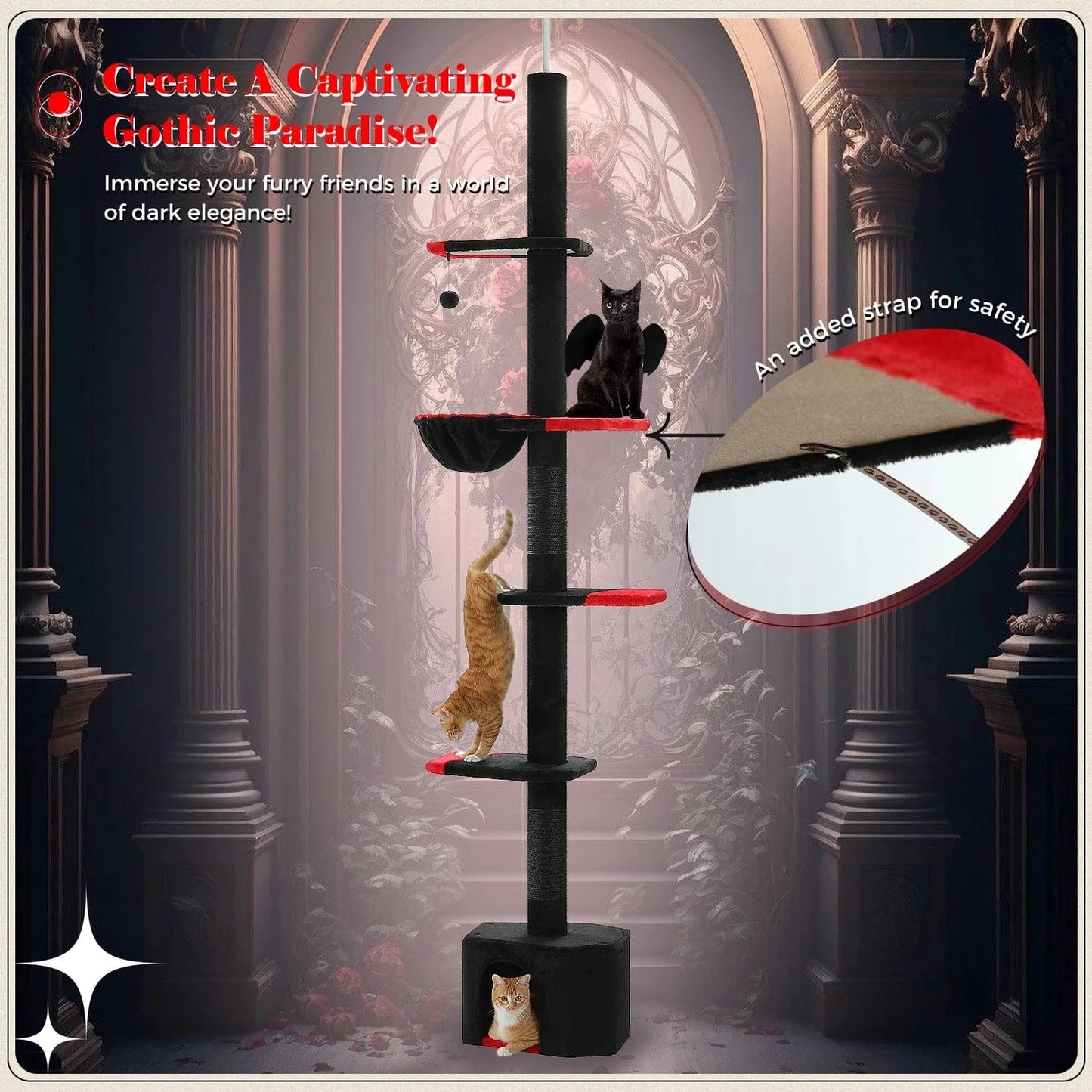 Arbre a chat plafond<br>Ligne Celeste