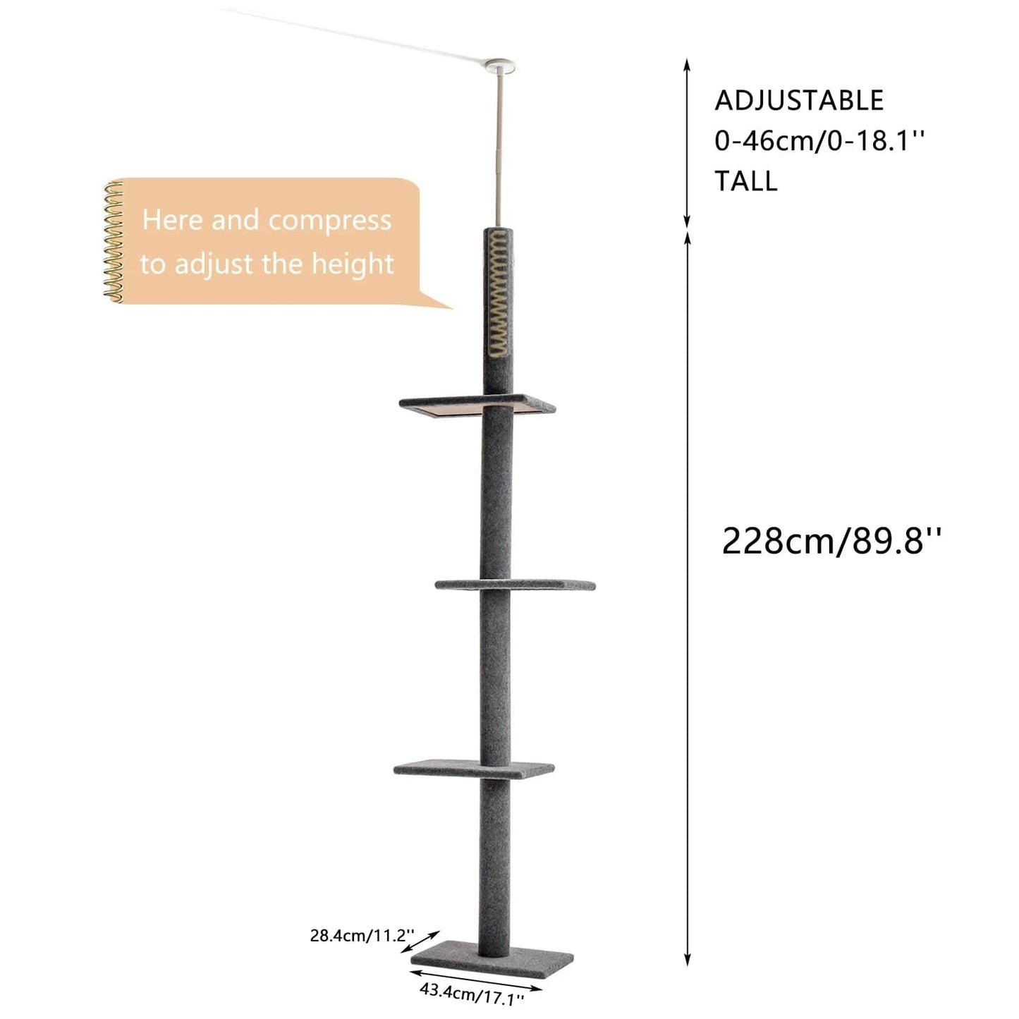 Arbre a chat plafond<br>Perchoir Supreme
