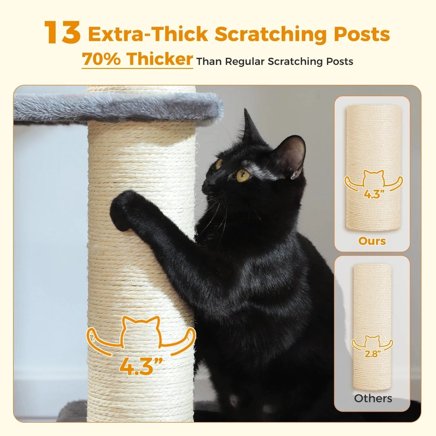 Gris Arbre a chat XXL<br>Trone Royal