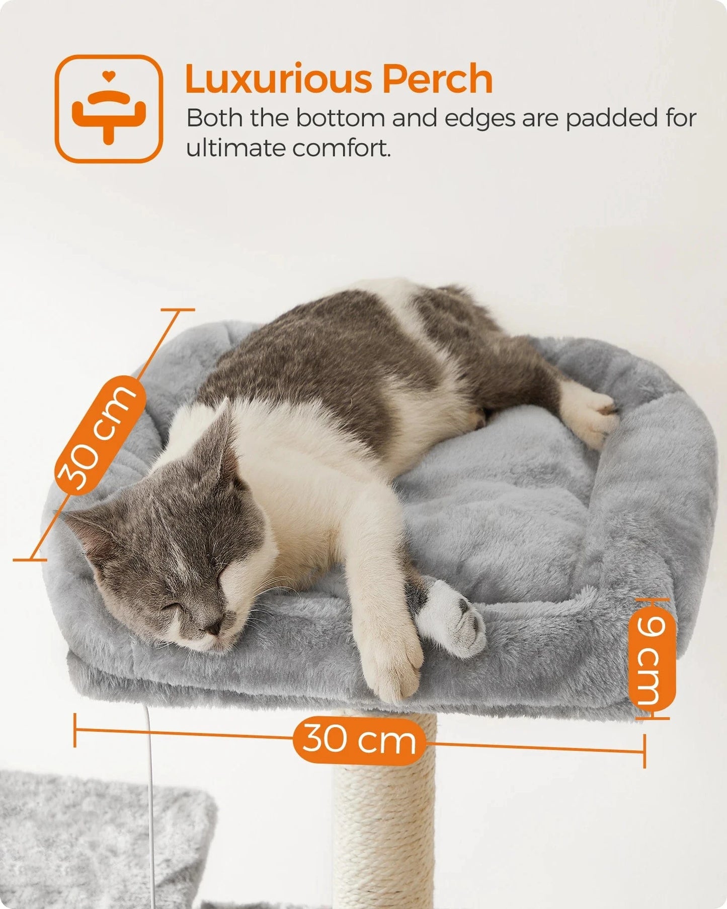 Gris clair Grand arbre a chat<br>Mega Miaou