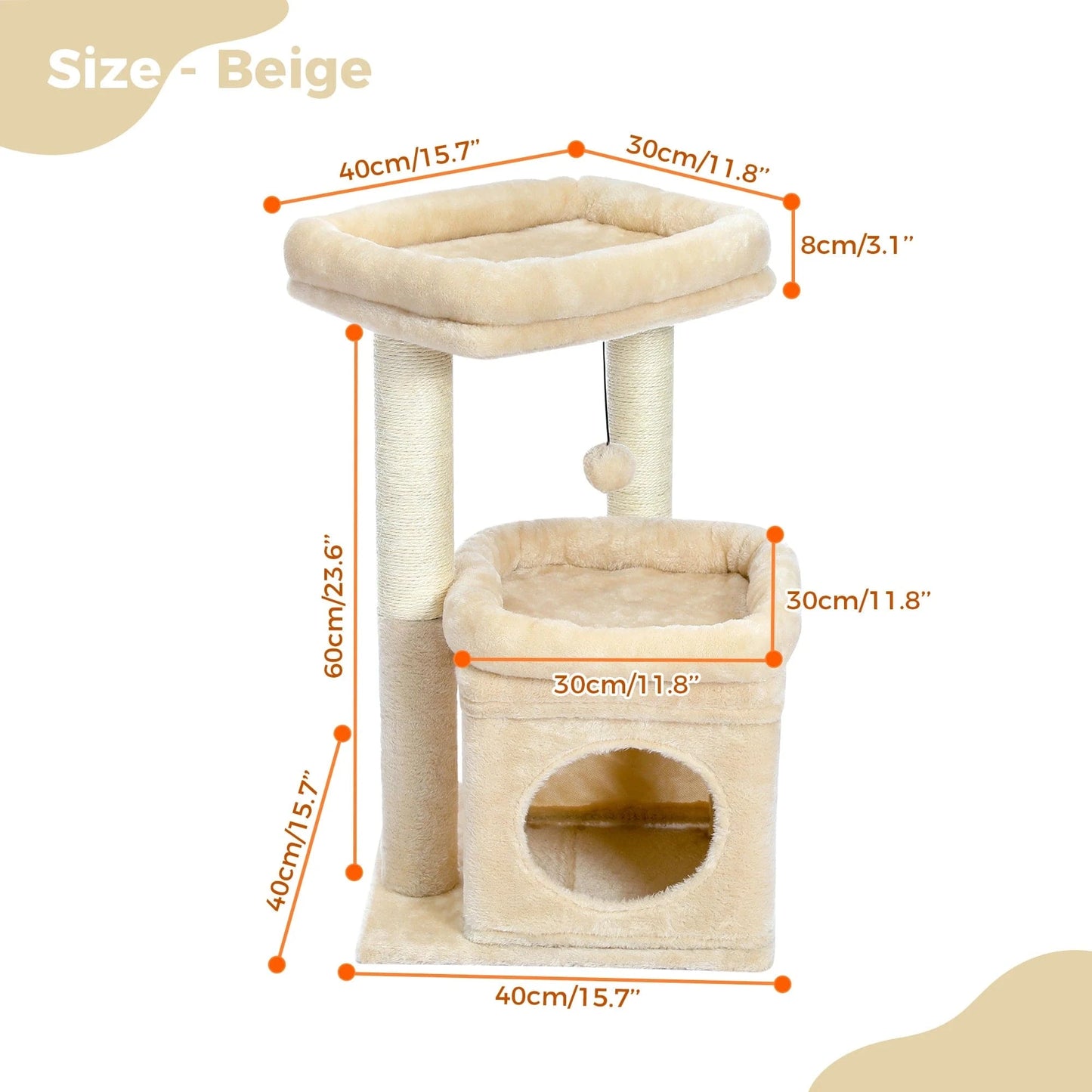 Beige Petit arbre a chat<br>Cocoon Chat