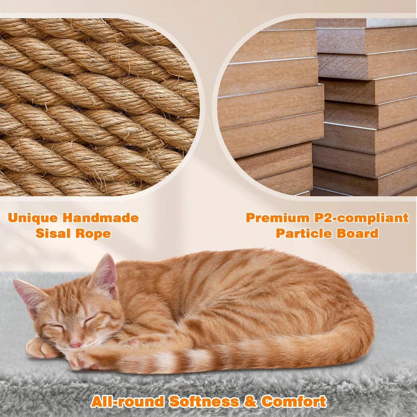 Gris Petit arbre a chat<br>Velours Urbain