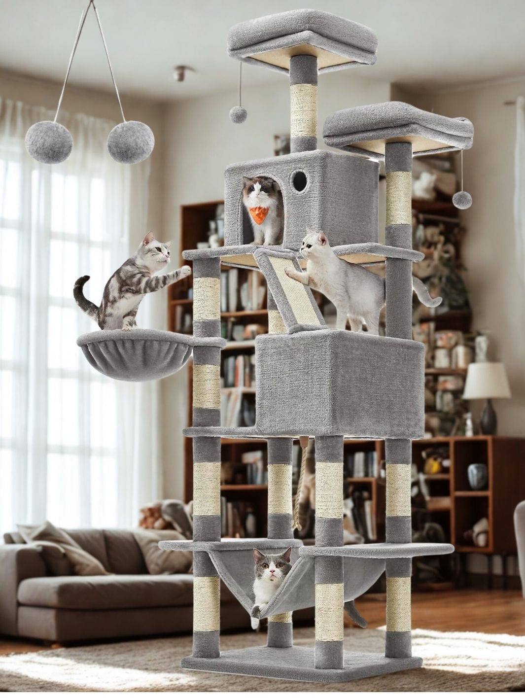 Gris clair Arbre a chat<br>Palais Magic