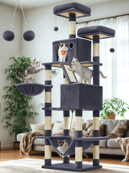 Gris foncé Arbre a chat<br>Palais Magic