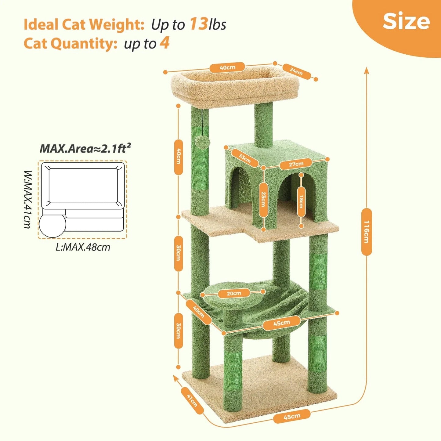 Arbre a chat moyen<br>Bois Median