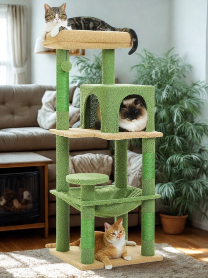 Vert Arbre a chat moyen<br>Bois Median