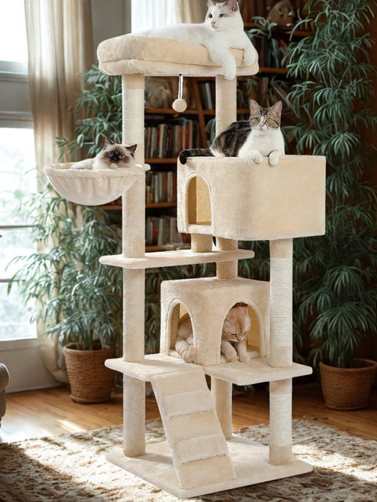 Beige Arbre a chat moyen<br>Medium & Chill