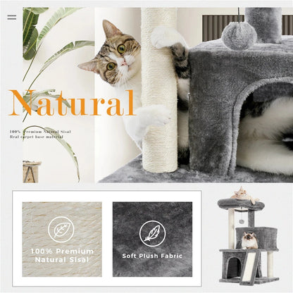 Gris/Noir Arbre a chat moyen<br>Medium Palace