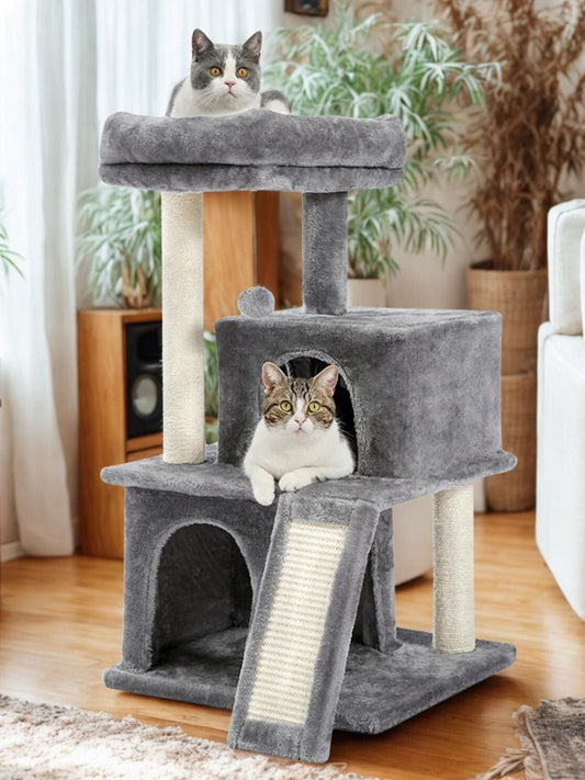 Gris/Noir Arbre a chat moyen<br>Medium Palace