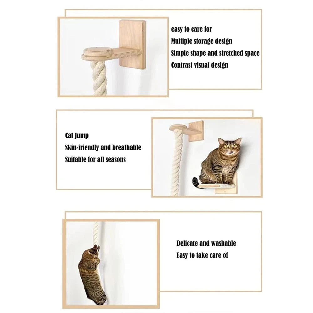 Arbre a chat mural<br>Corde a grimper