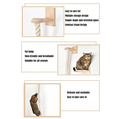 Arbre a chat mural<br>Corde a grimper