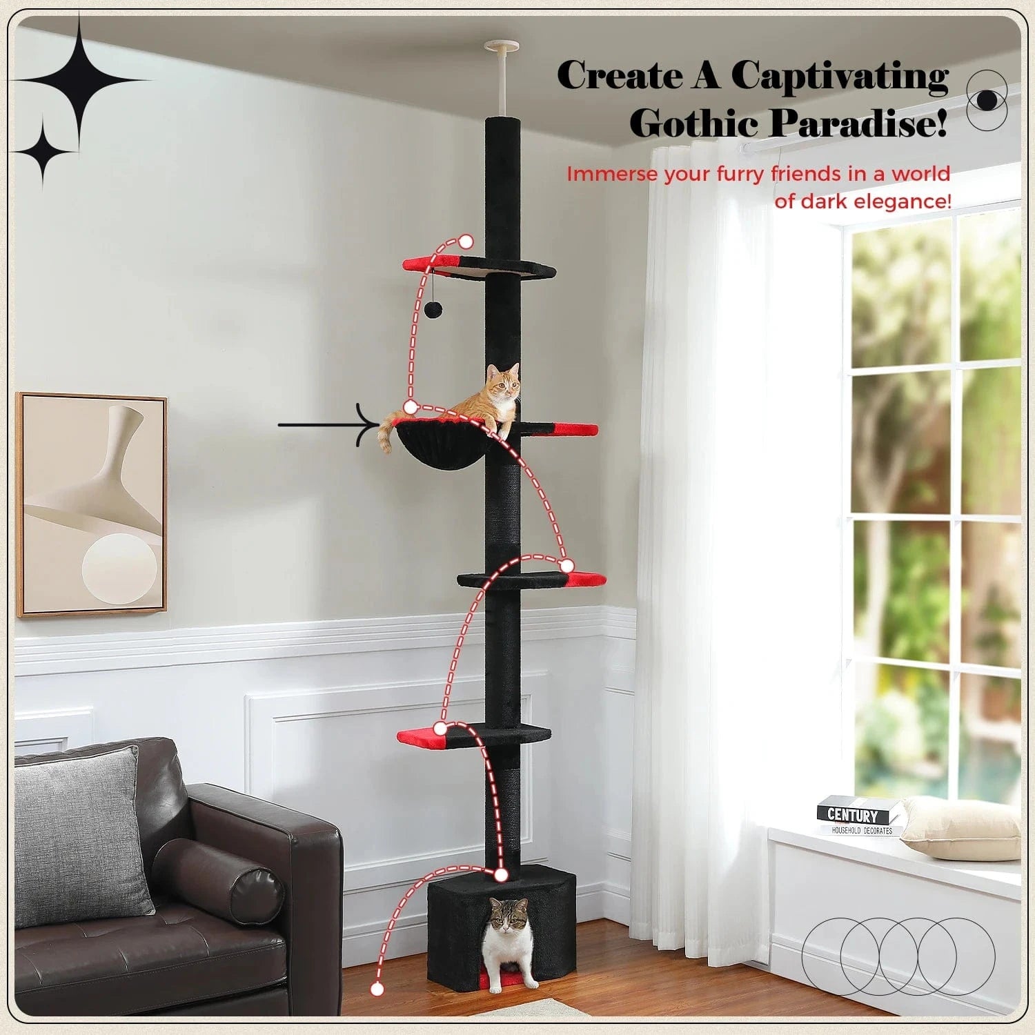 Arbre a chat plafond<br>Ligne Celeste