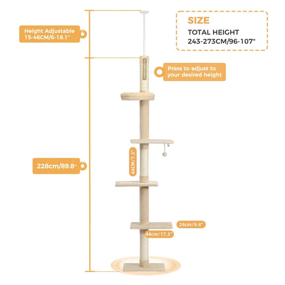 AMT0160BG / L / GERMANY Arbre a chat plafond<br>Perchoir Supreme