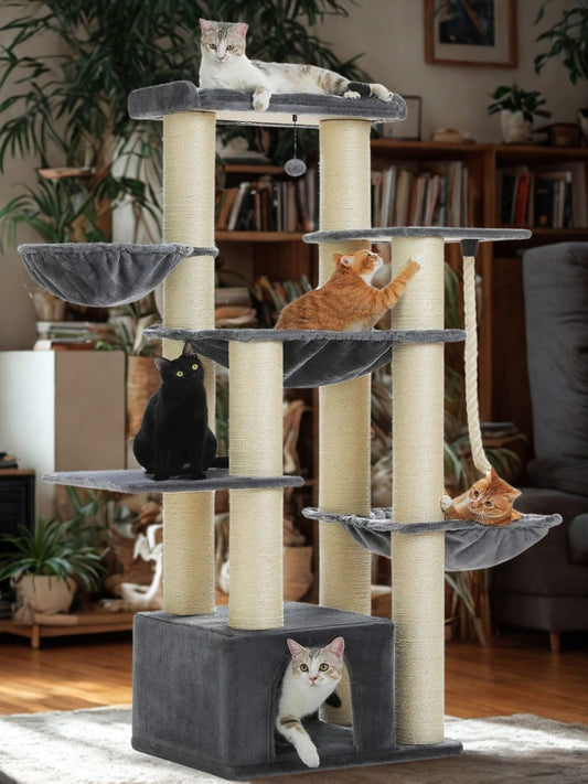 Gris/ blanc Arbre a chat XXL<br>Empire du Chat