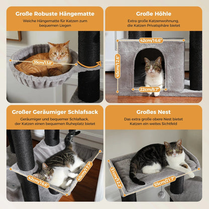 Gris Arbre a chat XXL<br>Trone Royal