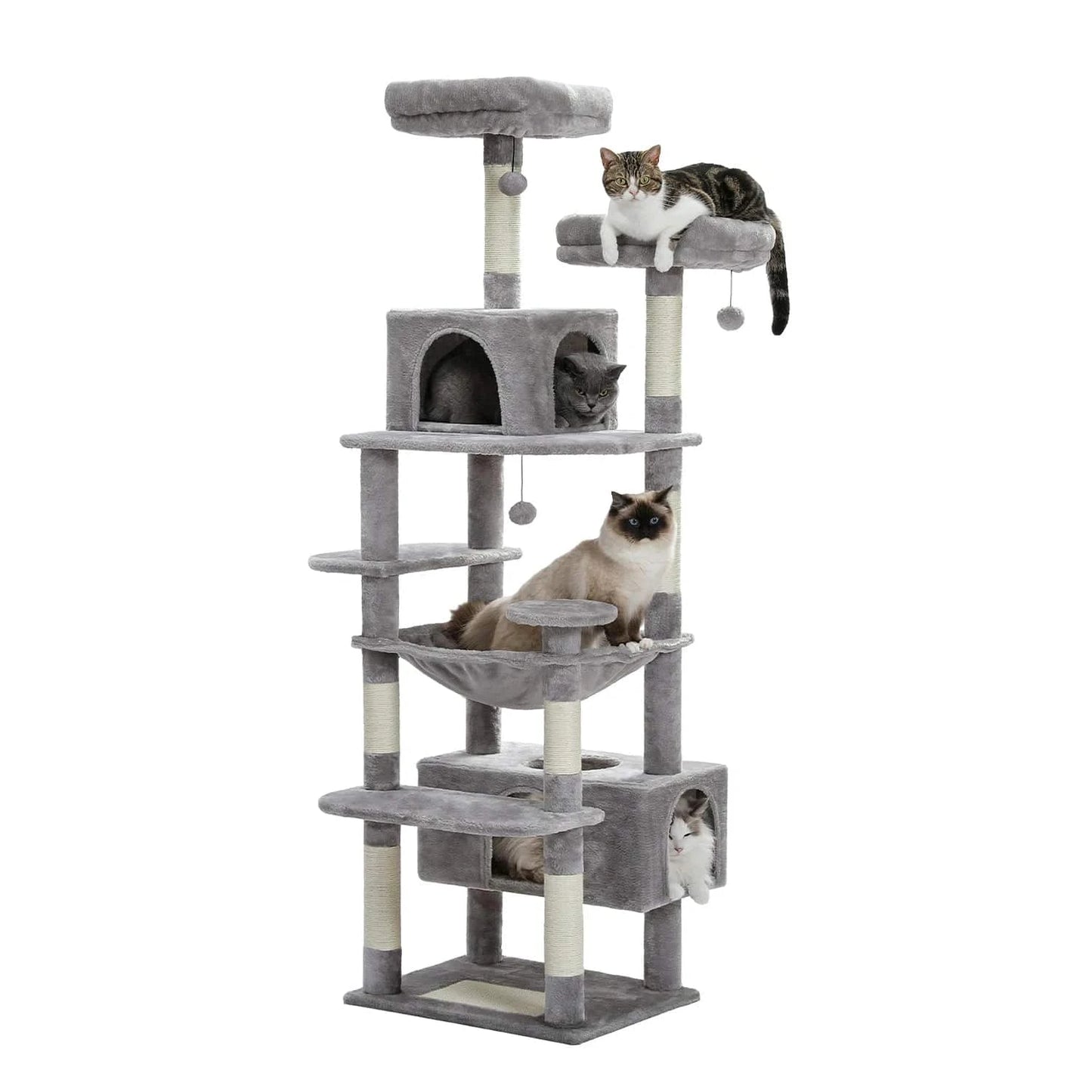 Gris Arbre à Chat XXL<br>Un Univers Luxueux