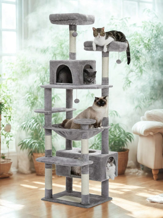 Gris Grand arbre a chat<br>Chateau Felin