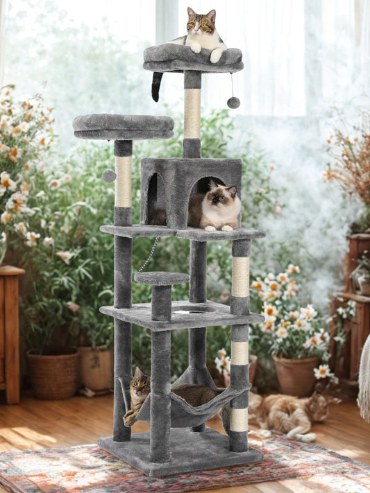 Gris foncé Grand Arbre à Chat<br>Le Paradis