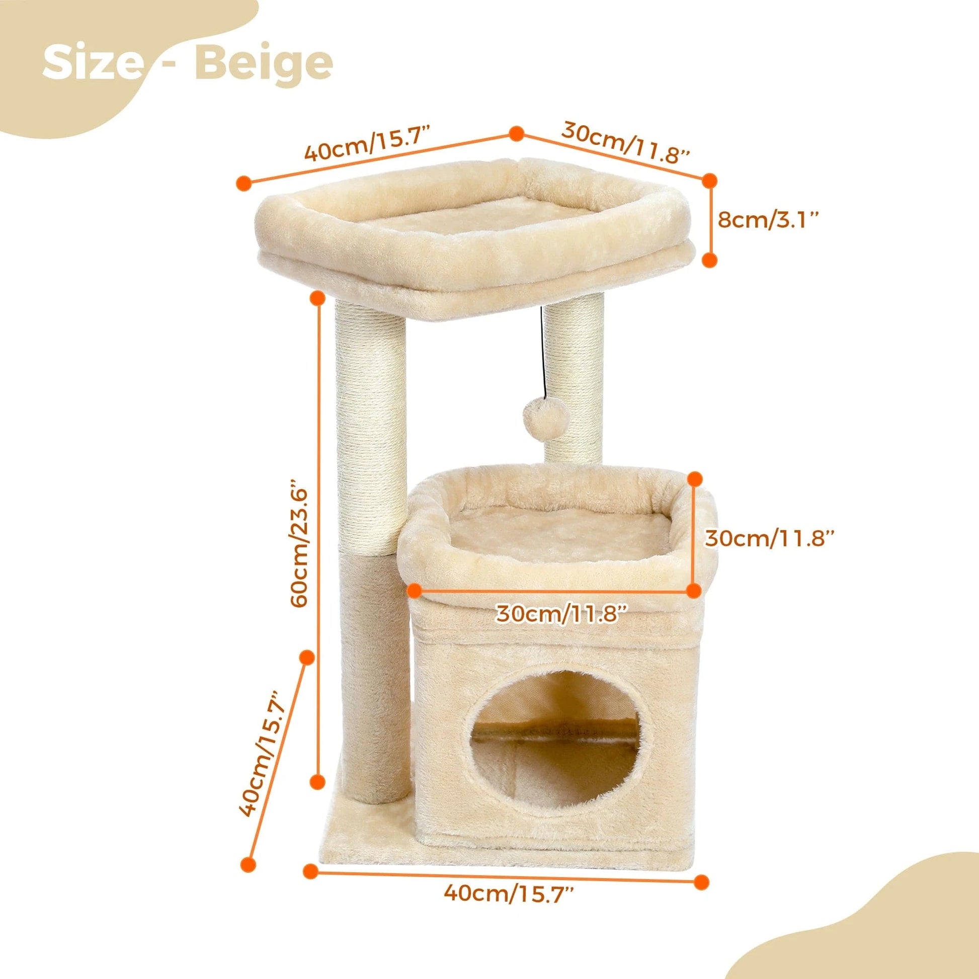 Beige Petit arbre a chat<br>Cocoon Chat